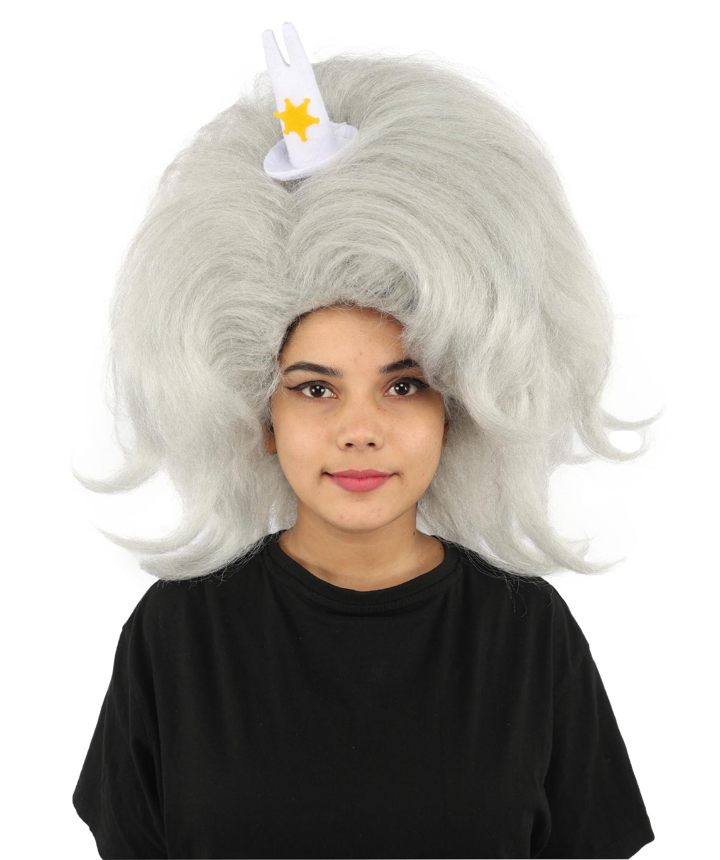 HPO Adult Women's Long Red Bob Wig | Straight Shoulder-Length Black Hair with Blunt Bangs, Included Accessory Set & Breathable Cap | Halloween, Anime Roleplay, Costume Party & Daily Wear