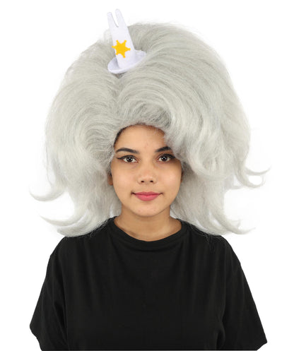 HPO Adult Women's Long Red Bob Wig | Straight Shoulder-Length Black Hair with Blunt Bangs, Included Accessory Set & Breathable Cap | Halloween, Anime Roleplay, Costume Party & Daily Wear