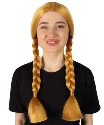 HPO Women's  Braided Gothic Wig | Multiple Color Collections TV Movie Wigs | Premium Breathable Capless Cap