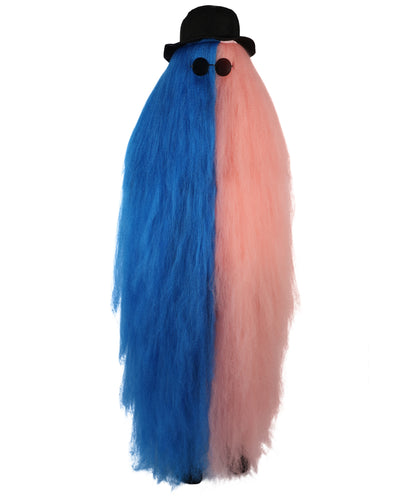 HPO It's Cousin Creature! - Premium | 2 Piece 66 In Extra-Long Iconic Hairy Costume and Wig Set | Includes Hat and glasses | Hairy Halloween Outfit