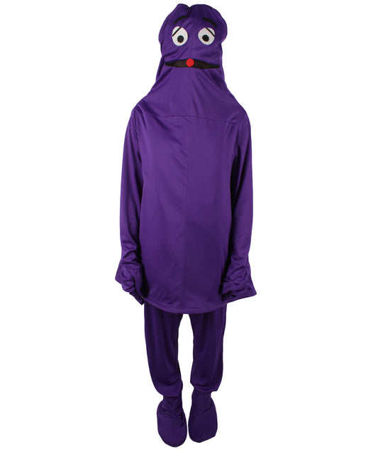 HPO Adult Men's Purple Mascot Costume Suit I Perfect for Halloween I Flame-retardant Synthetic Fabric
