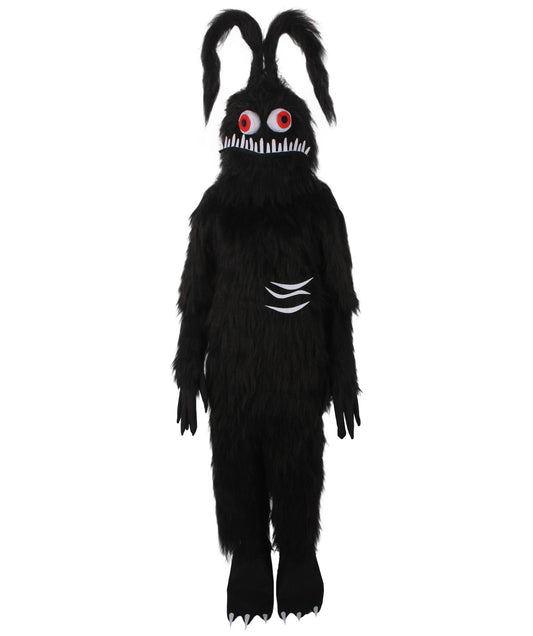 HPO Unisex Creepy Bunny Roleplay Costume Bundle & Mask Set | Flame-resistant Synthetic Fiber with Capless Cap| Ideal for party, Halloween, cosplay, theater, drag, performance, costume events