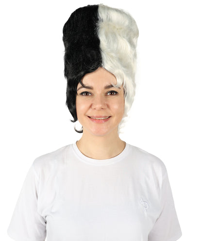 HPO Woman's 18th Century Colonial Lady Wig | Multicolor Historical Wig | Premium Breathable Capless Cap