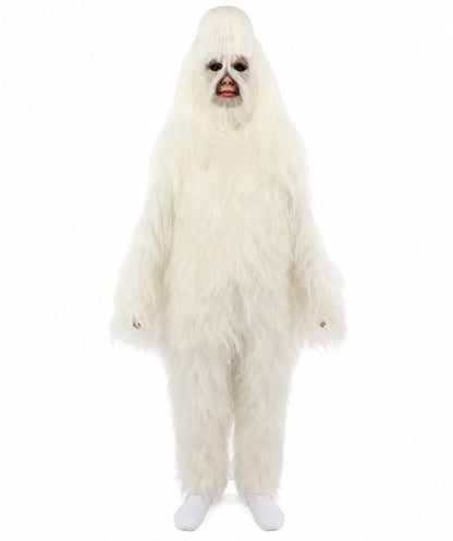 HPO Teen Extreme Hairy Person Costume Bundle & Mask Set - Full-Body Hair Suit Extra-Long Costume Wig for Halloween, Cosplay & Parties - Multiple Color Options