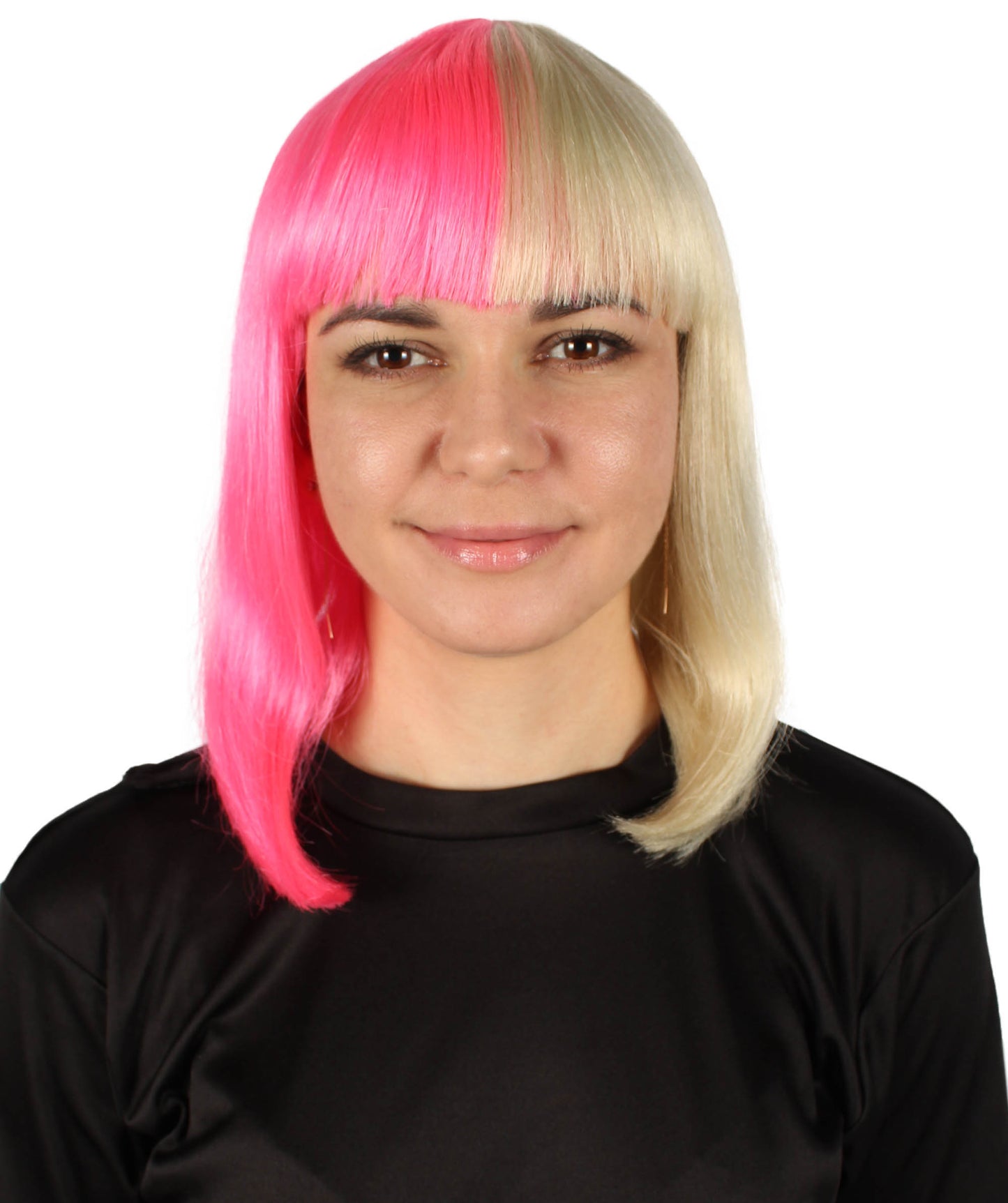 HPO Women's Shoulder Length Bob Wig Collection | Straight Halloween Wig Multiple Color Option | Premium Breathable Capless Cap