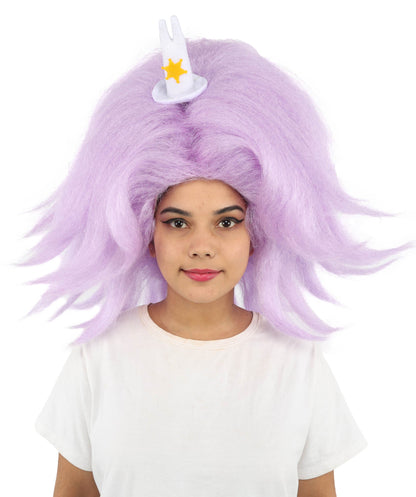 HPO Adult Women's Long Red Bob Wig | Straight Shoulder-Length Black Hair with Blunt Bangs, Included Accessory Set & Breathable Cap | Halloween, Anime Roleplay, Costume Party & Daily Wear