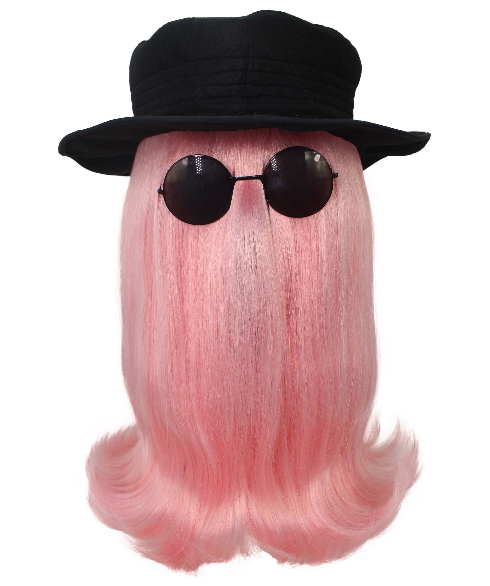 Light Pink Straight Creature Wig