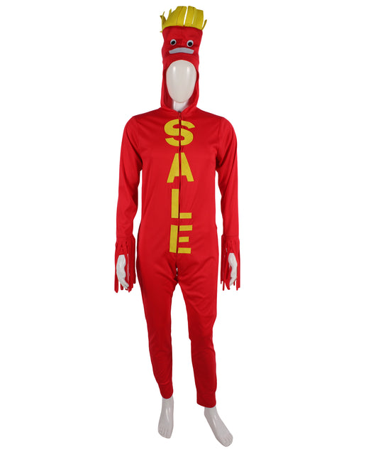 HPO Women's Funny Red Elves Costume| Perfect for Halloween| Flame-retardant Synthetic Fabric