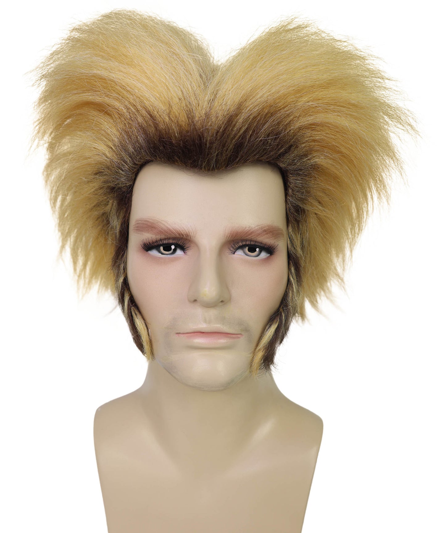 HPO Adult Men’s Brown Wild Werewolf Wig | Ideal for Halloween & animal-Themed  party | Flame-retardant Synthetic Fiber
