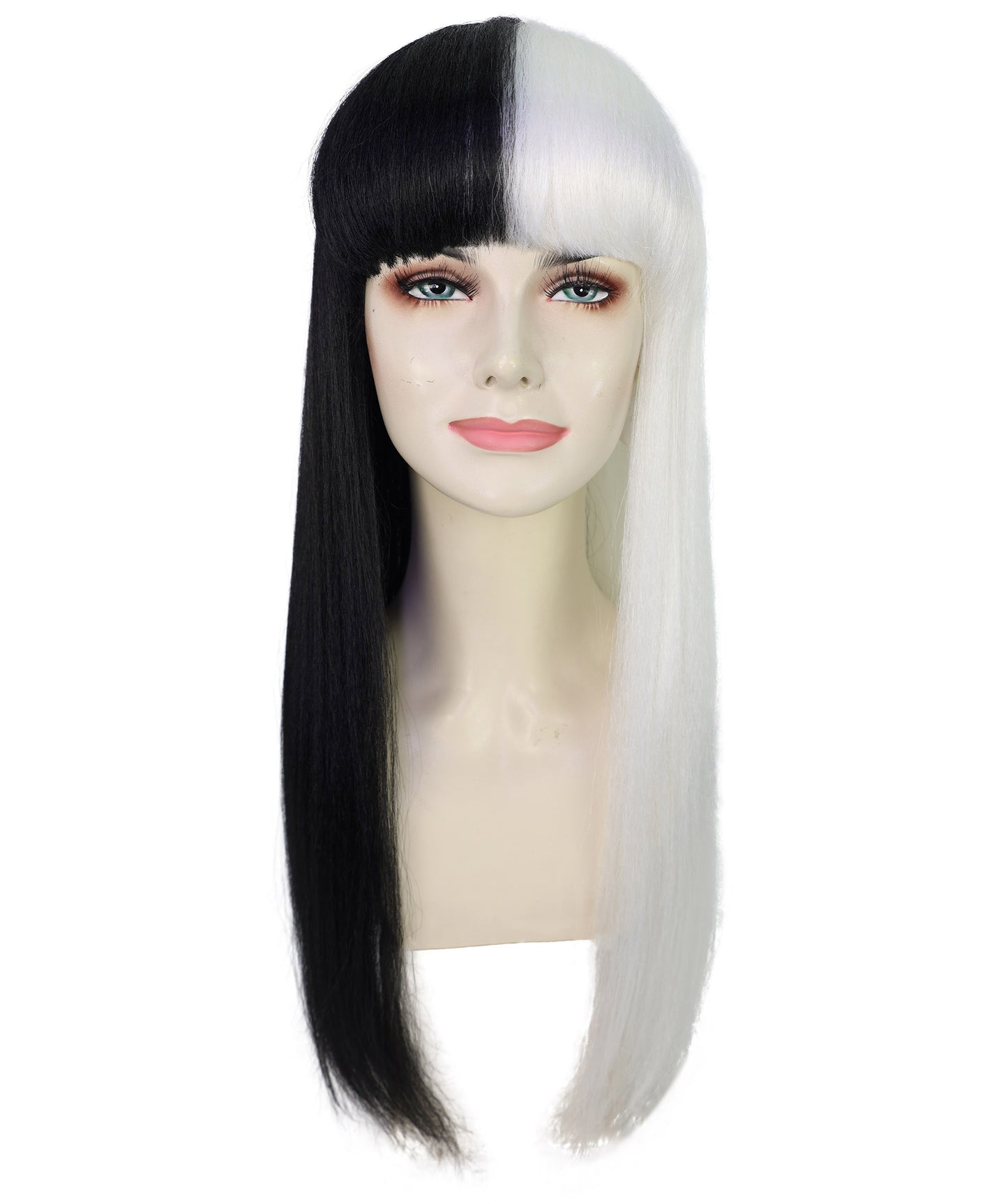 Midnight Lady | Women's Dark Red Color Straight Long Length Trendy Midnight Lady Wig