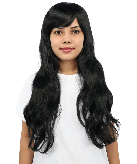 Adult Women's Extra Long Anime Cosplay Wig With Standard Cap – Layered Hairstyle with Synthetic Fibers | Vibrant Hairpiece for Cosplay, Festivals & Stage Performances | Multicolor Options