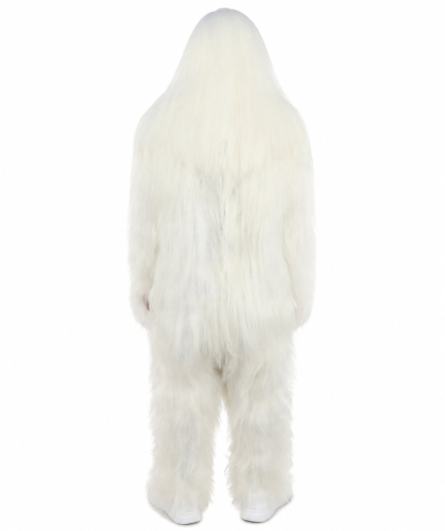 HPO Unisex Extreme Hairy Person Costume, Mask and Bundle - Full-Body Hair Suit Extra-Long Ash Brown Costume Wig for Halloween, Cosplay & Parties