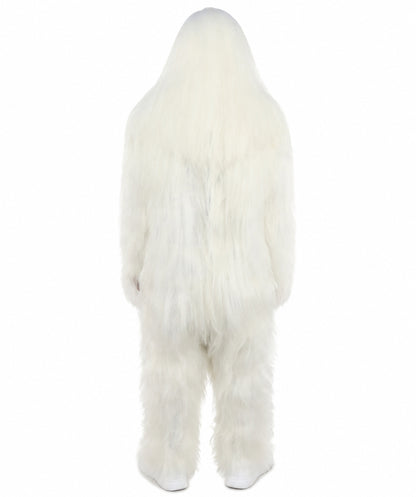 HPO Unisex Extreme Hairy Person Costume, Mask and Bundle - Full-Body Hair Suit Extra-Long Ash Brown Costume Wig for Halloween, Cosplay & Parties