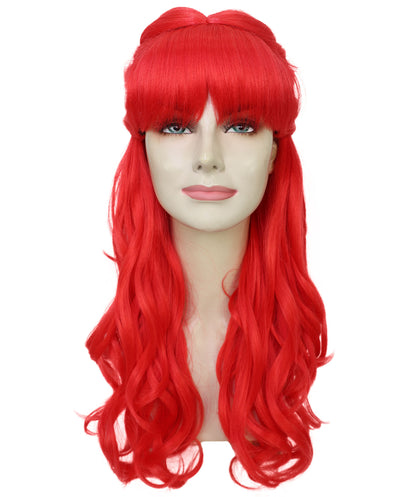 HPO Women's Curly Long Length Trendy Keepsake Multiple Color Options Wig