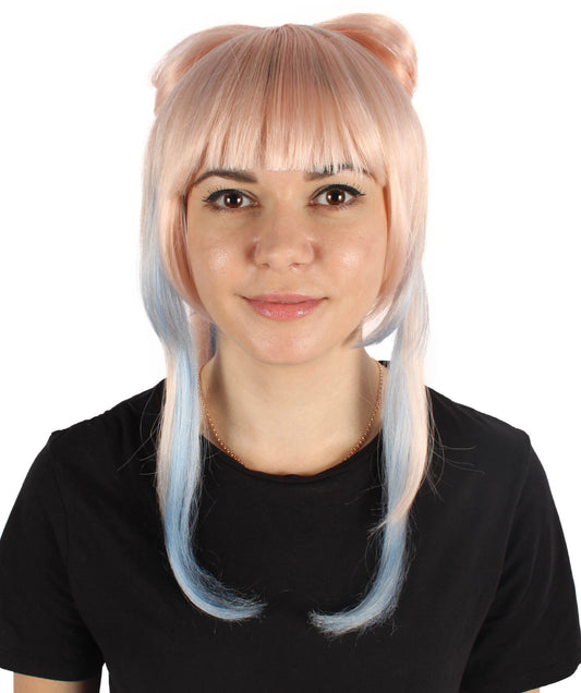HPO Women's Pink wig | Synthetic Fiber | Capless Cap | Perfect for Halloween
