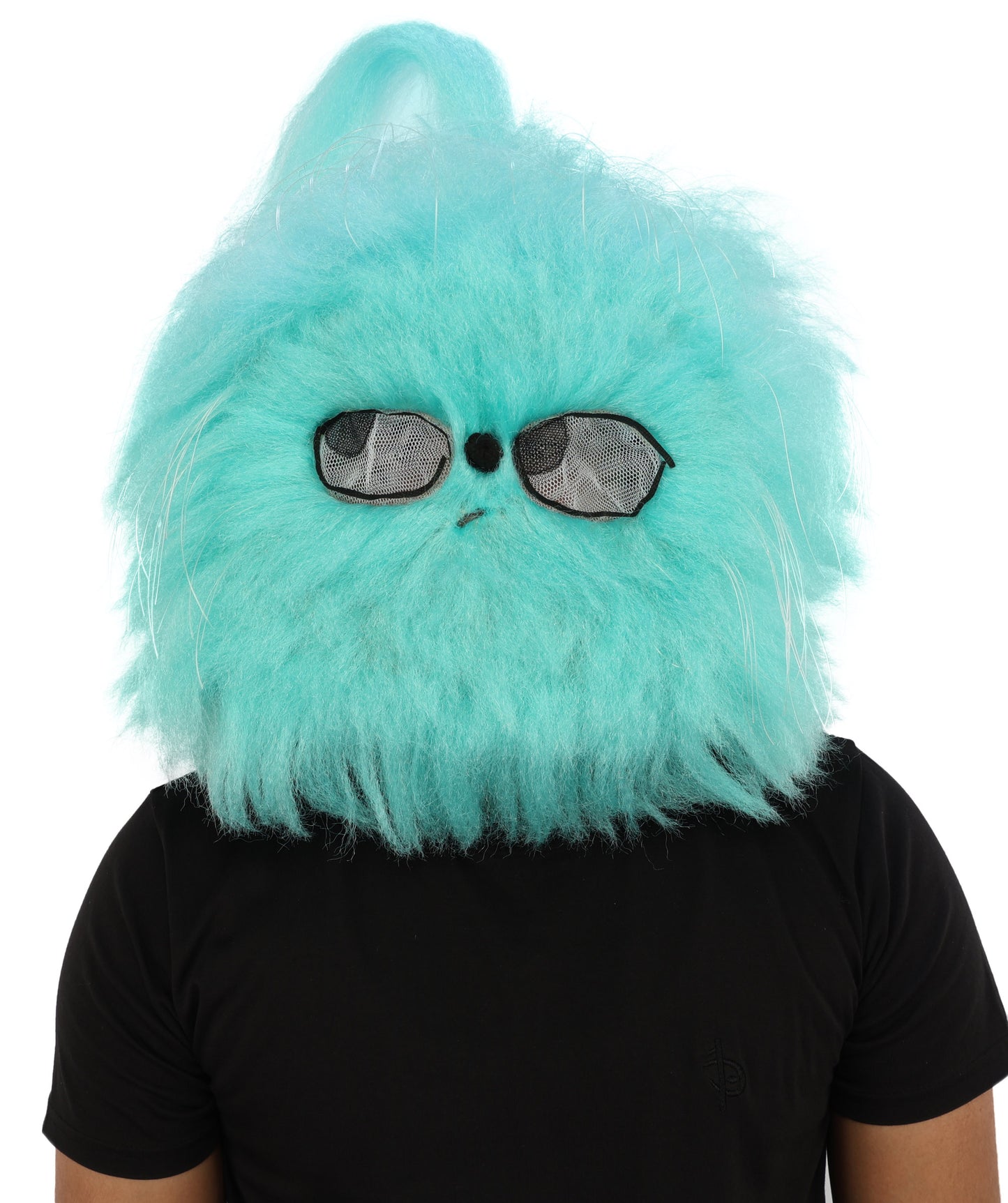 HPO Unisex Blue Furry Monster Costume, Mask and Bundle Set | Full Body Fur Costume with Matching Mask | Soft Plush Halloween Cosplay Outfit for Parties, Mascots & Performers