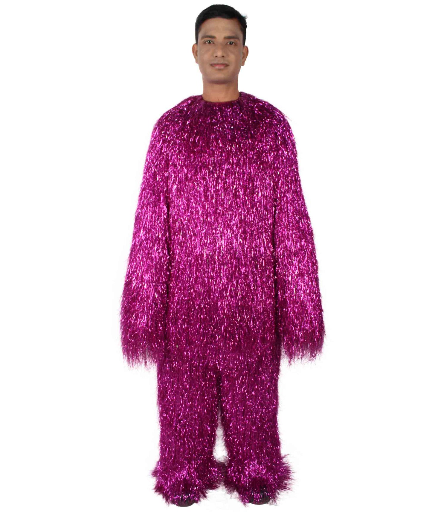 HPO Hairy Unisex Ape Mask and Bodysuit Costume Tinsel  | Multiple Colors