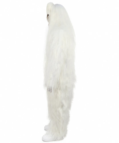 HPO Unisex Extreme Hairy Person Costume, Mask and Bundle - Full-Body Hair Suit Extra-Long Ash Brown Costume Wig for Halloween, Cosplay & Parties