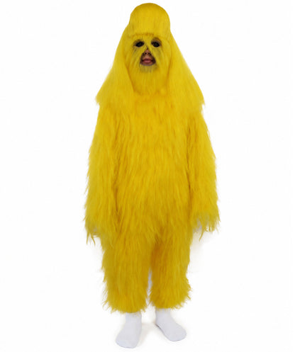HPO Teen Extreme Hairy Person Costume Bundle & Mask Set - Full-Body Hair Suit Extra-Long Costume Wig for Halloween, Cosplay & Parties - Multiple Color Options