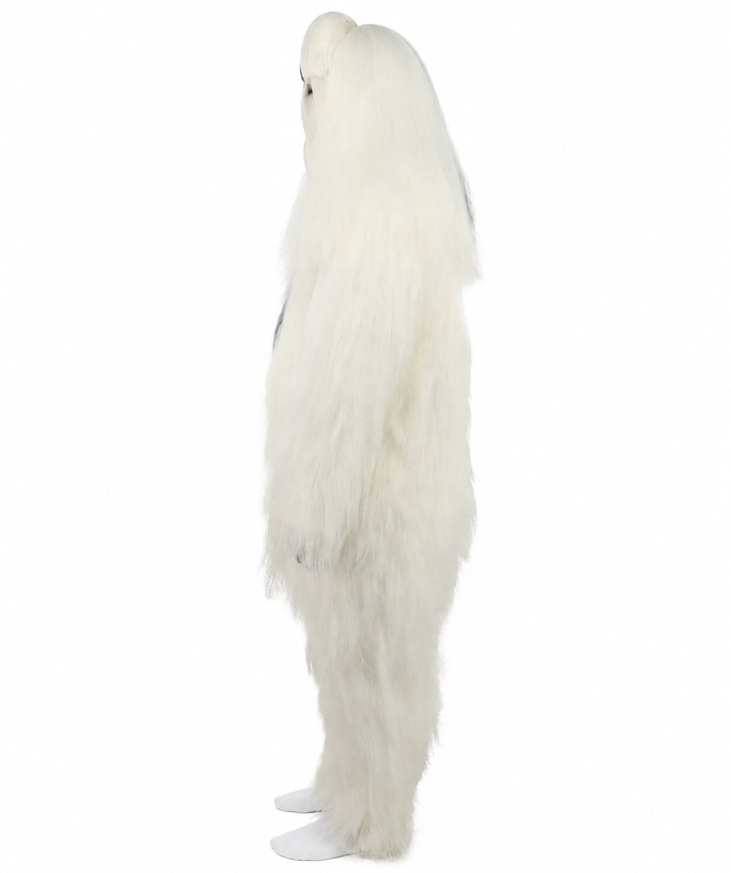 HPO  Extreme Hairy Person Two Part Costume, Mask and Bundle Set - Full-Body Hair Suit Extra-Long Costume Wig for Halloween, Cosplay & Parties - Multiple Color Options