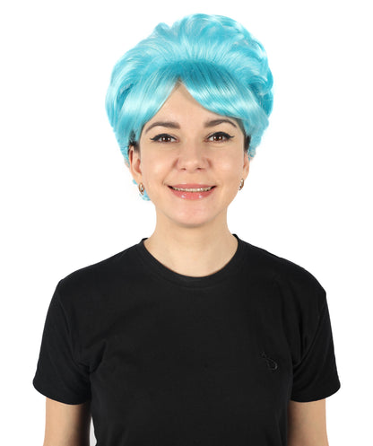 HPO Women's Bun Style 50s Housewife Multiple Wig | Halloween and Cosplay Wig | Flame-retardant Synthetic Fiber