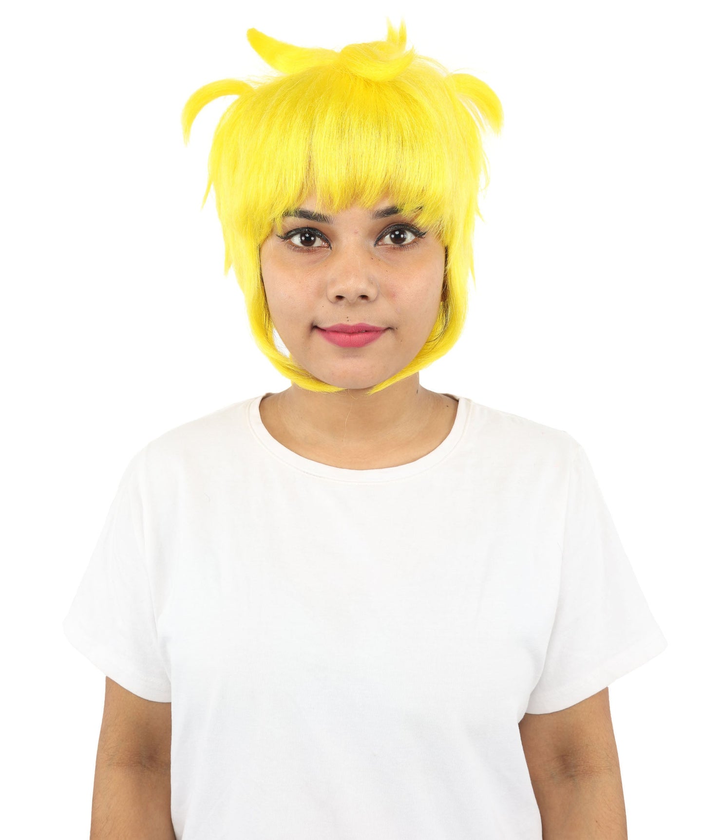 HPO Adult Women's Animal Ear Braided Wig | Multiple Color Options | Synthetic fiber, short bob with sculpted ears and long micro-braids, breathable base | Party, Halloween, theater, drag, performance, costume events