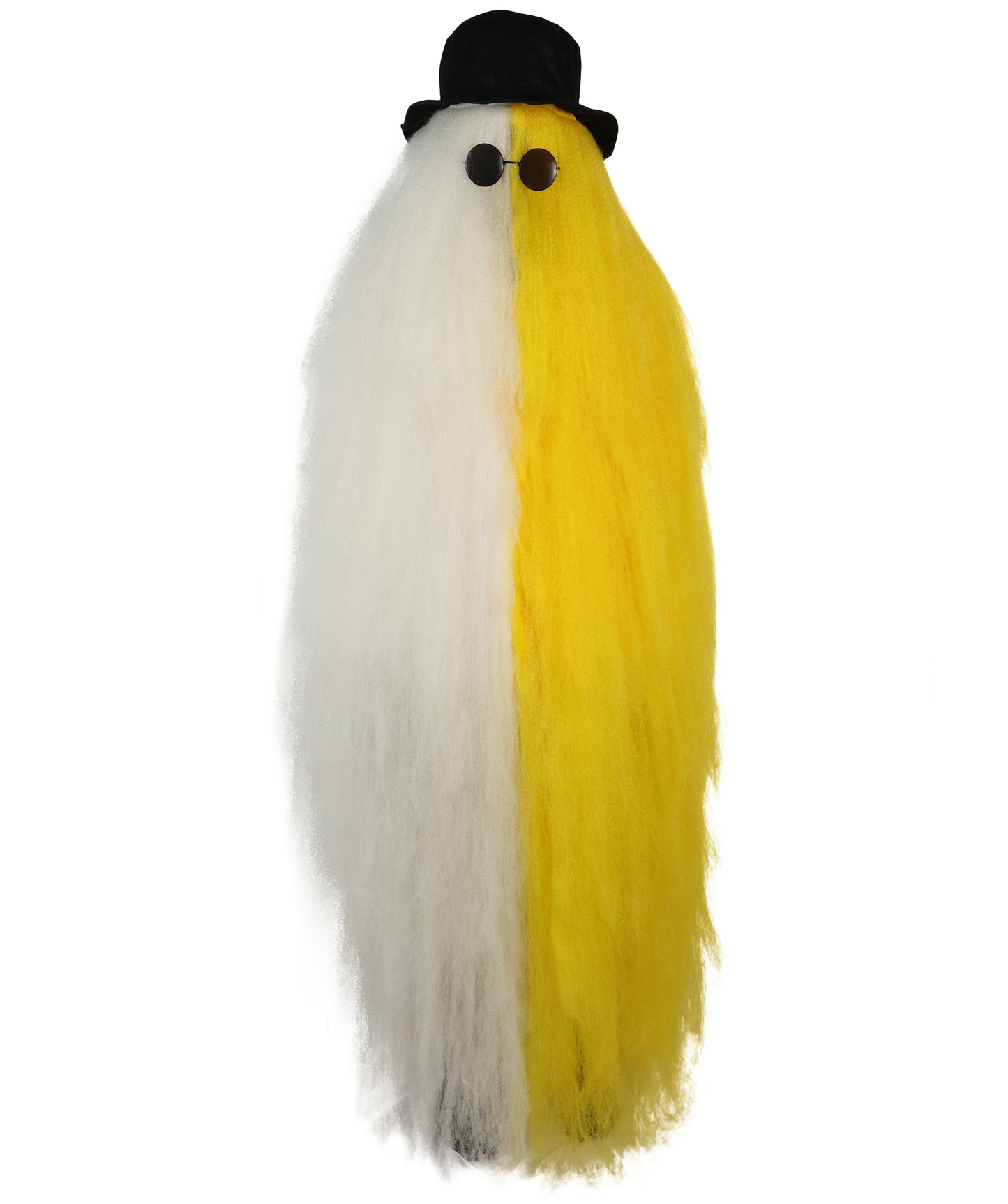 HPO It's Cousin Creature! - Premium | 2 Piece 66 In Extra-Long Iconic Hairy Costume and Wig Set | Includes Hat and glasses | Hairy Halloween Outfit