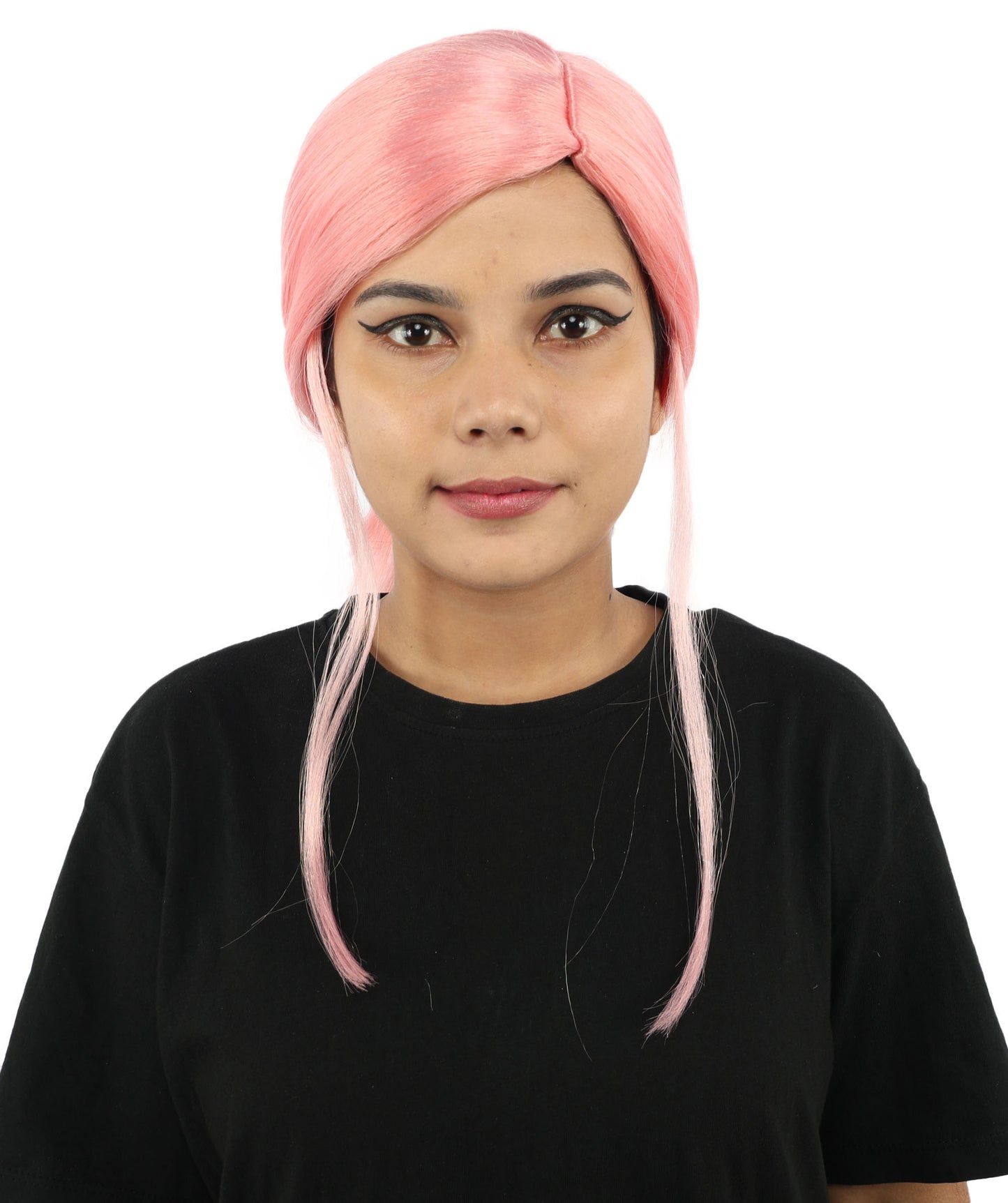HPO Women’s Margo Gru-Inspired Long-Length Brown Wig | 17 Inch Hairpiece Halloween, Cosplay, and Themed Parties | Natural-Looking Synthetic hair with Capless Cap