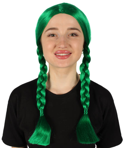 HPO Women's  Braided Gothic Wig | Multiple Color Collections TV Movie Wigs | Premium Breathable Capless Cap