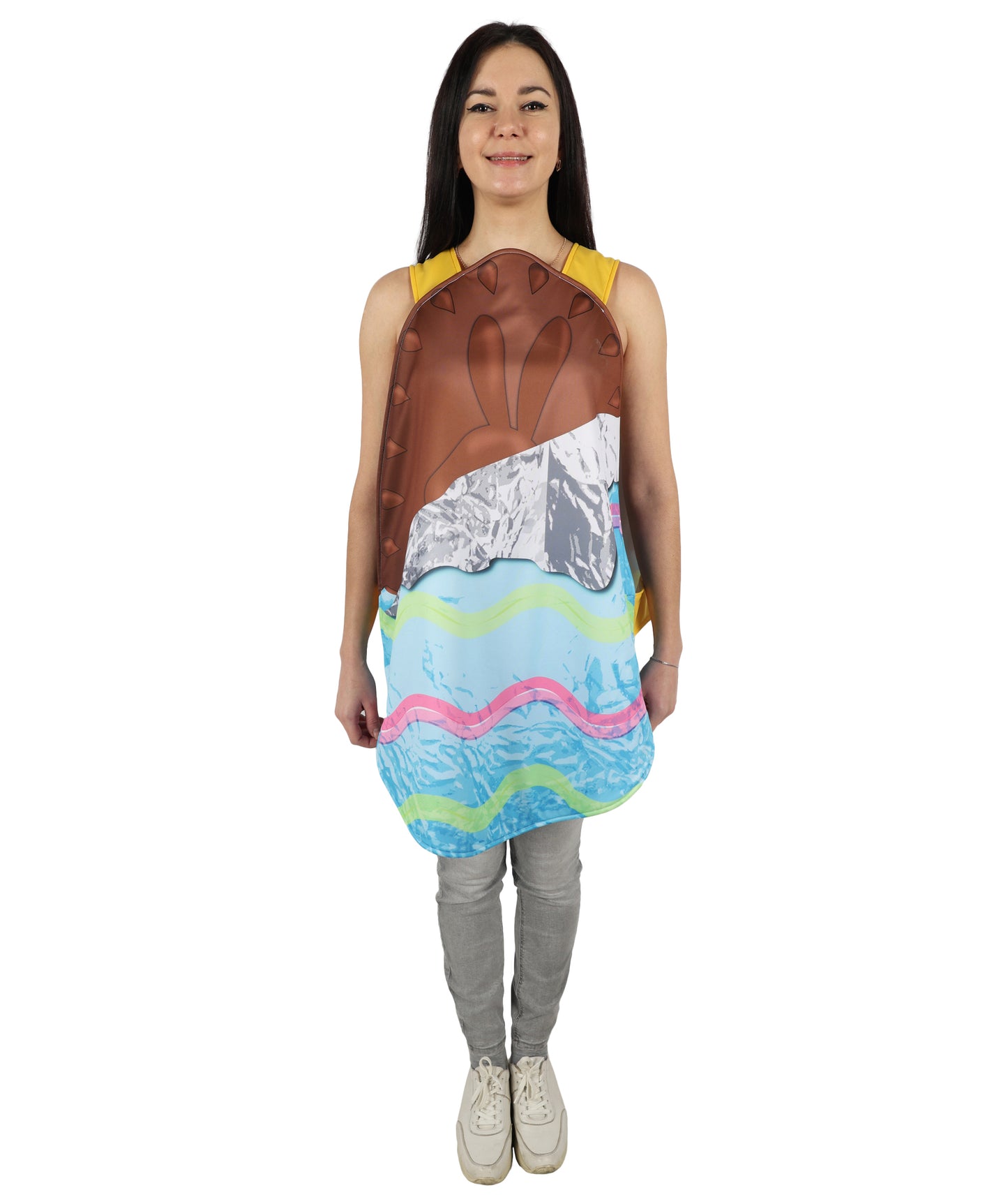 HPO Unisex Vibrant and Unique Design Multicolor Egg Costume | Suitable for Halloween | Flame-retardant Synthetic Fabric