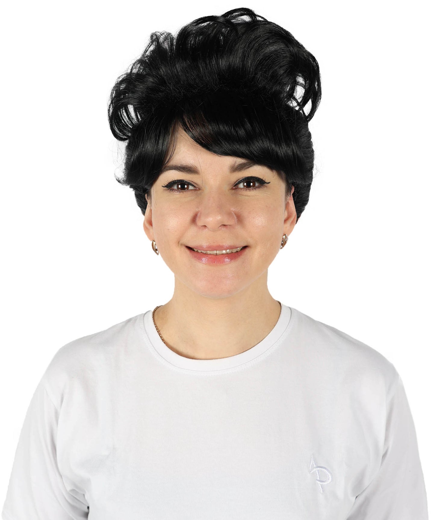 HPO Women's Bun Style 50s Housewife Multiple Wig | Halloween and Cosplay Wig | Flame-retardant Synthetic Fiber