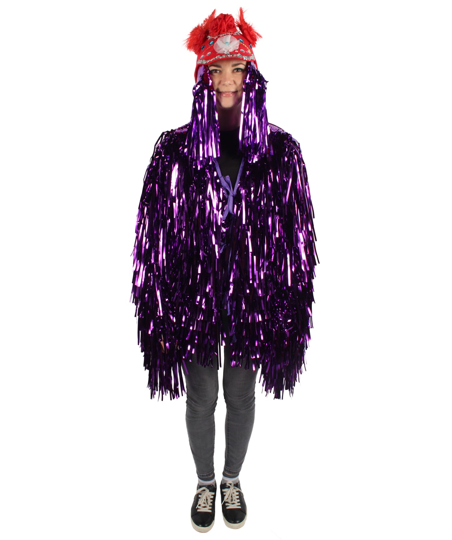 Adult Unisex DJ Tinsel Costume| Multiple Color Options