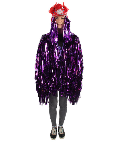 Adult Unisex DJ Tinsel Costume| Multiple Color Options