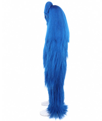 HPO Teen Extreme Hairy Person Two Part Costume, Mask and Bundle Set - Full-Body Hair Suit Extra-Long Costume Wig for Halloween, Cosplay & Parties - Multiple Color Options