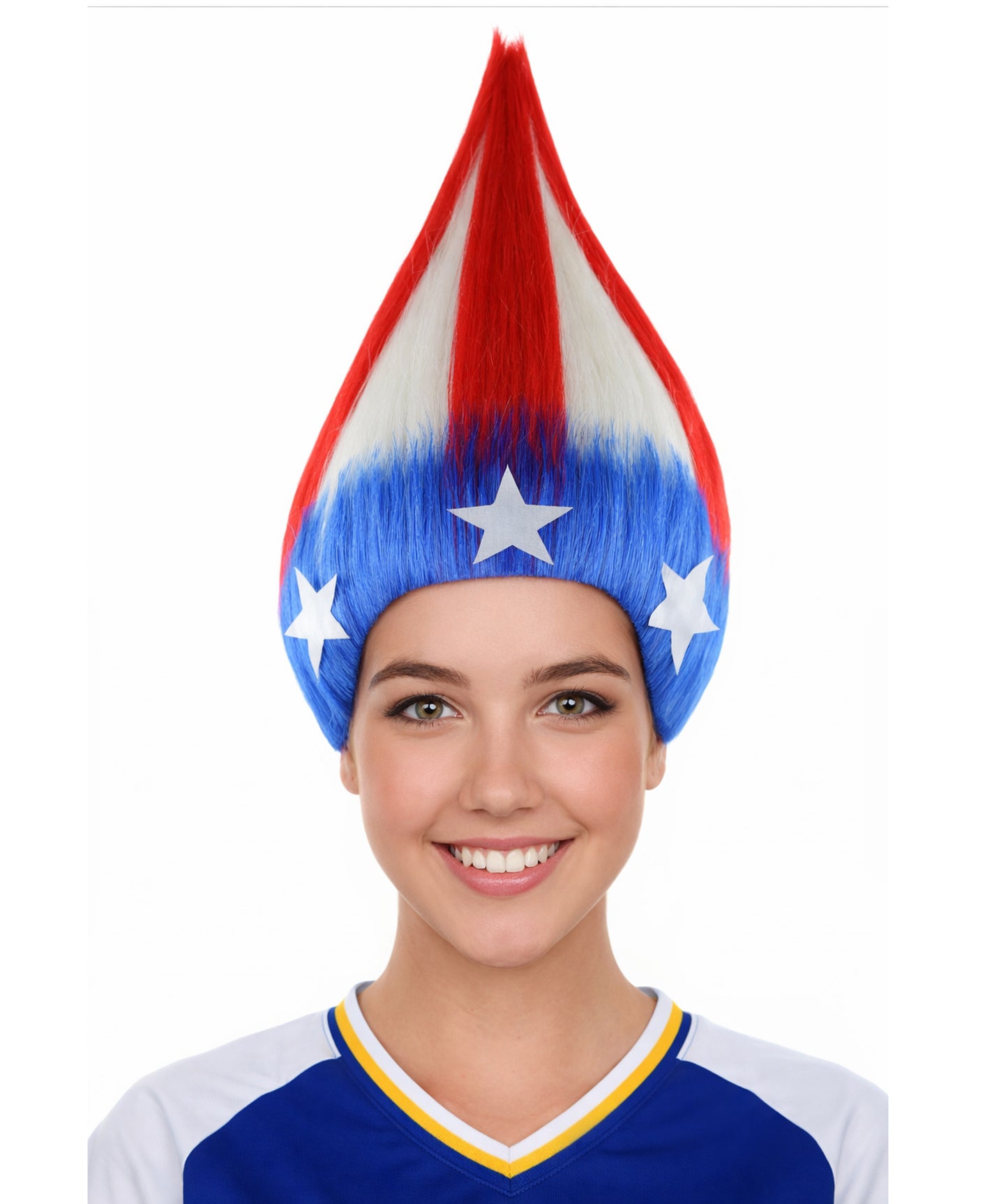 Fun Troll Wigs| Multiple Snake and Flag Options | Premium Breathable Capless Cap