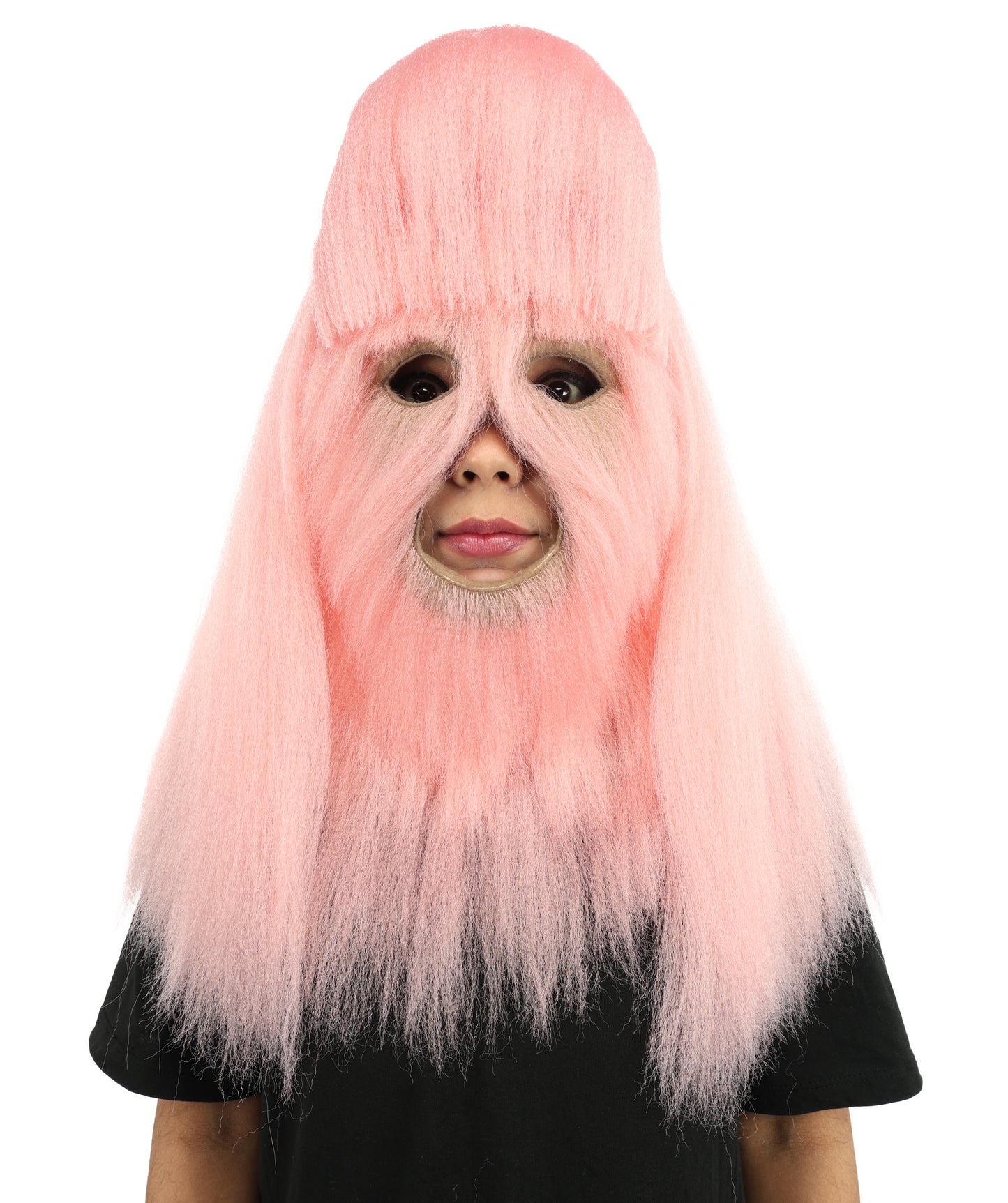 HPO Teen Extreme Hairy Person Costume Bundle & Mask Set - Full-Body Hair Suit Extra-Long Costume Wig for Halloween, Cosplay & Parties - Multiple Color Options