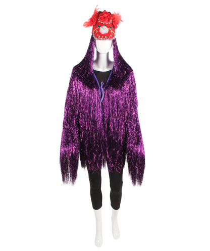 Purple DJ Tinsel Costume