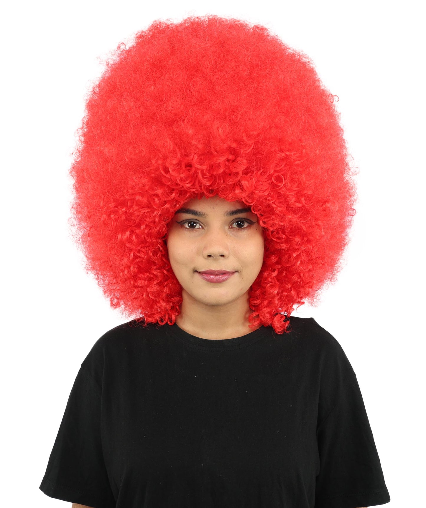 HPO Women's Giant White Glitter Afro Wig | Massive Puffy Sparkle Hair with Silver Sheen, Synthetic Fiber & Breathable Cap | Halloween, Troll Roleplay, 70s Disco Party, Theater & Funny Costume