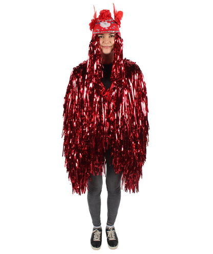 Adult Unisex DJ Tinsel Costume| Multiple Color Options