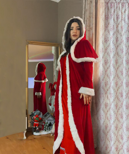 Women's Deluxe Classic Mrs. Santa Claus Costume | Multi Cosplay Xmas