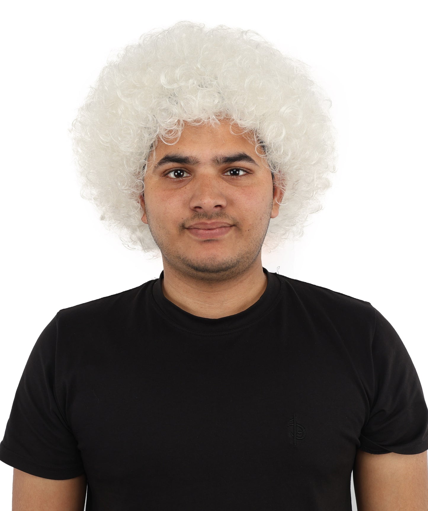 HPO Men's Multi-Color Options Curly Clown Wig | Flame-Retardant Synthetic Fiber and Standard Cap | Ideal for Parties, Cosplay, and Themed Events