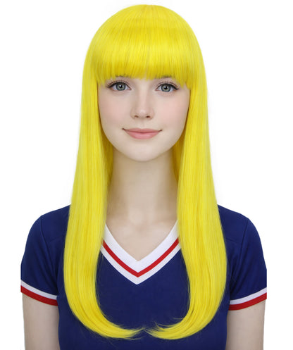 HPO Womens Long Bob Wigs Collections |  Fancy Party Event Ready Halloween Wigs | Premium Breathable Capless Cap