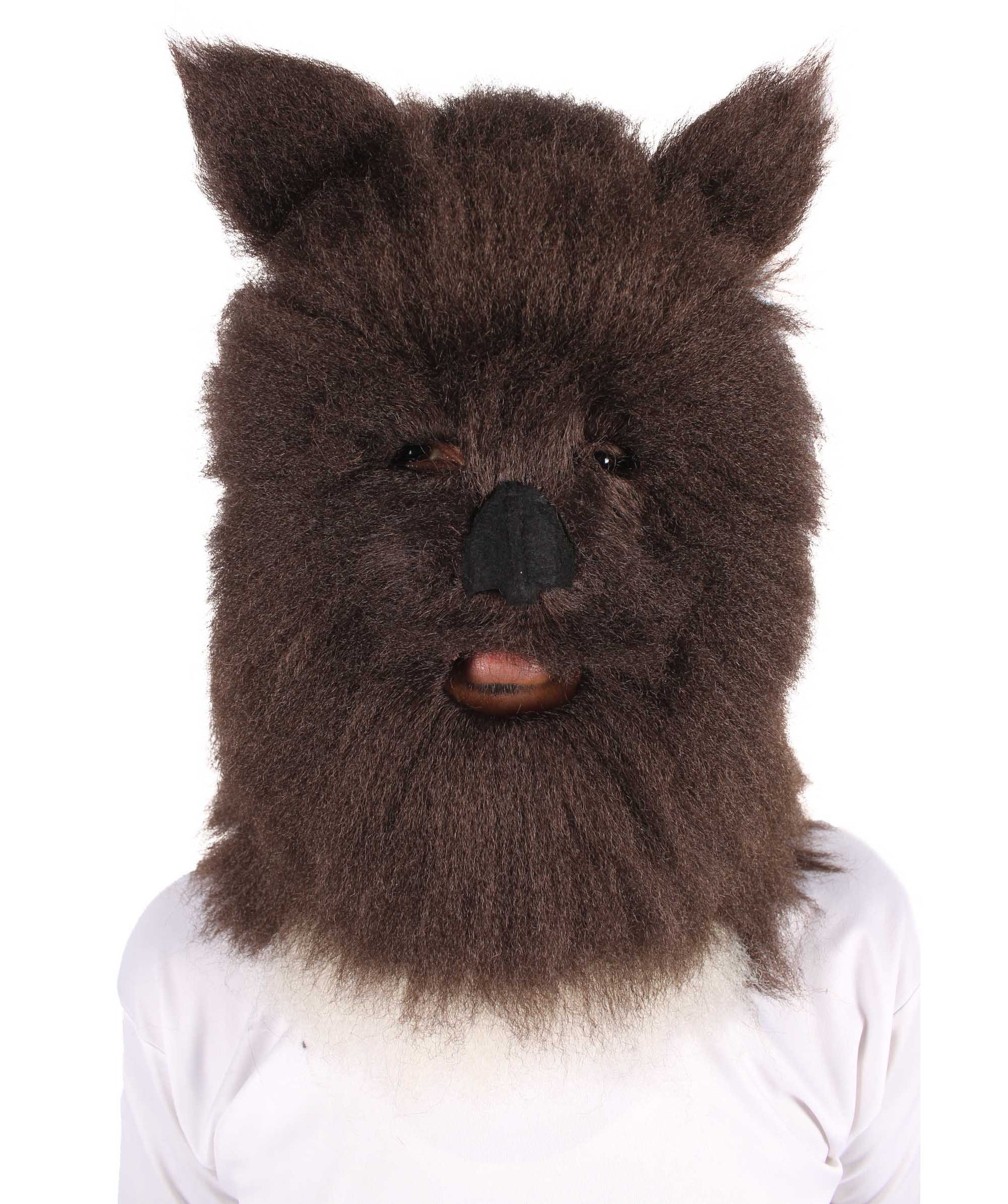 Unisex Dark Brown Grizzly Bear Mask