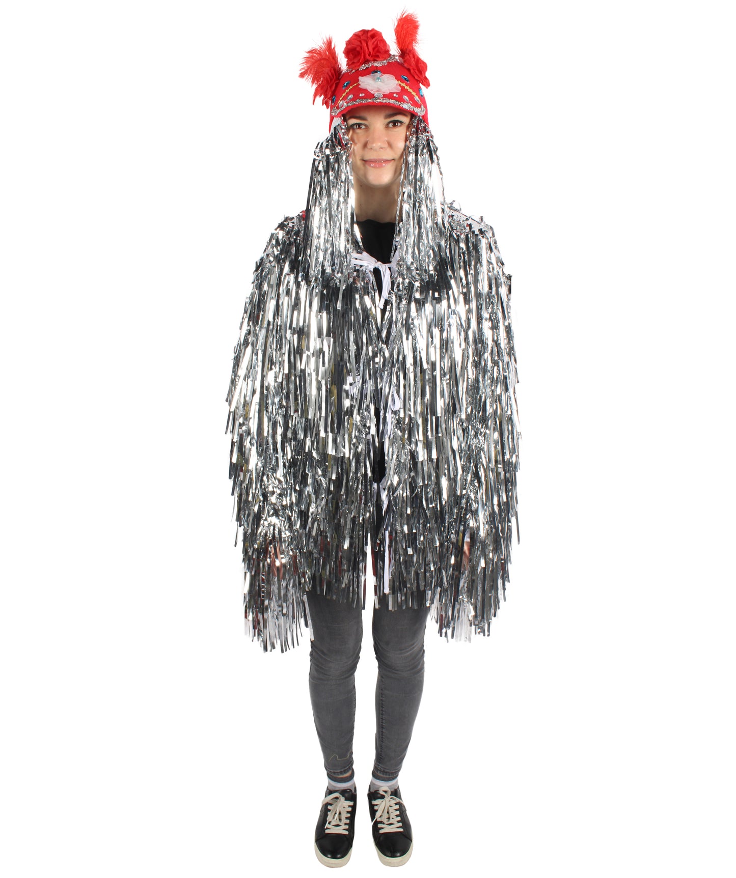 Adult Unisex DJ Tinsel Costume| Multiple Color Options