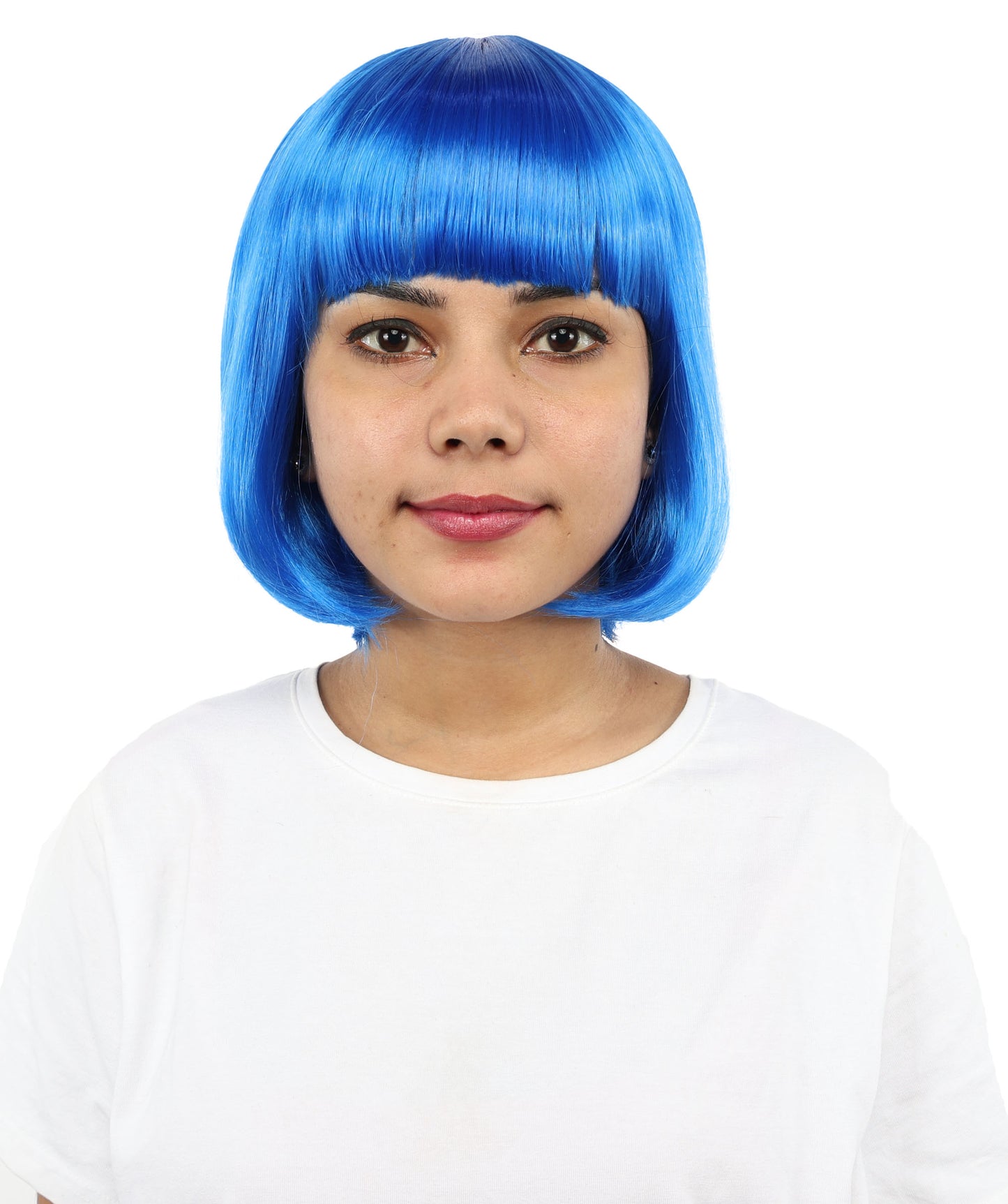 Adult Women’s Medium Bob Wig with Bangs – Layered Hairstyle with Soft Synthetic Fibers & Smooth Texture With Standard Cap | Stylish Hairpiece for Cosplay, Parties & Photo Shoots | Multicolor Options