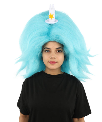 HPO Adult Women's Long Red Bob Wig | Straight Shoulder-Length Black Hair with Blunt Bangs, Included Accessory Set & Breathable Cap | Halloween, Anime Roleplay, Costume Party & Daily Wear