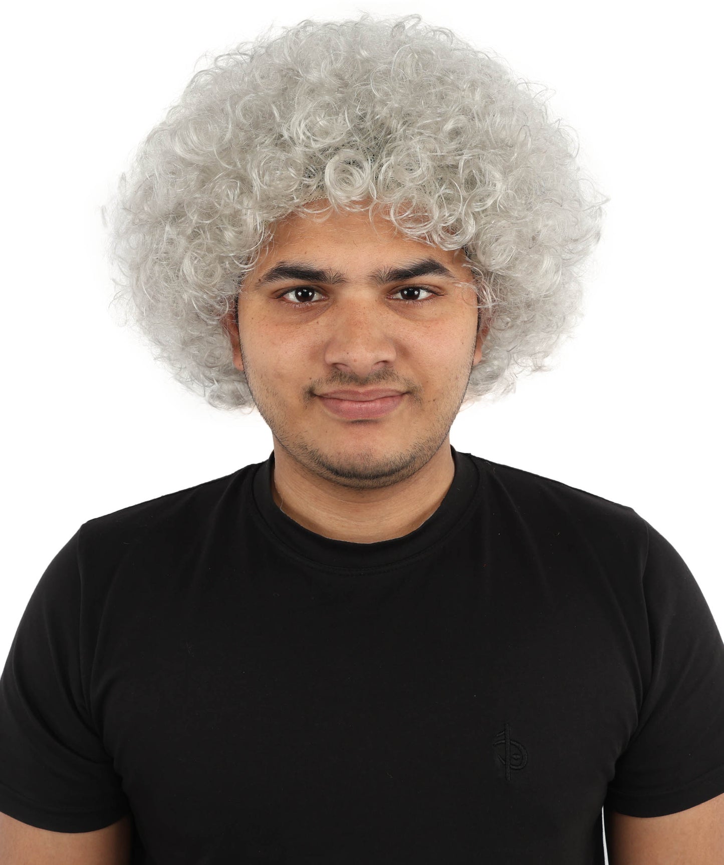 HPO Men's Multi-Color Options Curly Clown Wig | Flame-Retardant Synthetic Fiber and Standard Cap | Ideal for Parties, Cosplay, and Themed Events