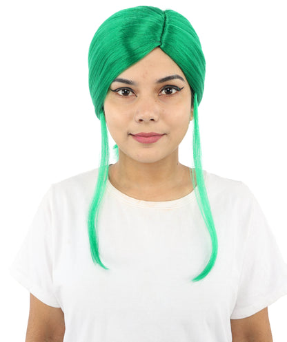 HPO Women’s Margo Gru-Inspired Long-Length Brown Wig | 17 Inch Hairpiece Halloween, Cosplay, and Themed Parties | Natural-Looking Synthetic hair with Capless Cap