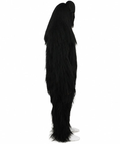 HPO  Extreme Hairy Person Two Part Costume, Mask and Bundle Set - Full-Body Hair Suit Extra-Long Costume Wig for Halloween, Cosplay & Parties - Multiple Color Options