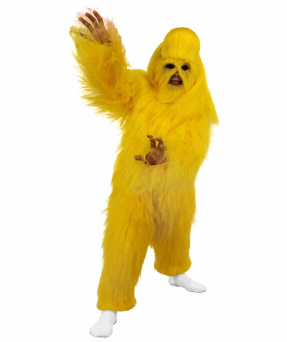 HPO Teen Extreme Hairy Person Costume Bundle & Mask Set - Full-Body Hair Suit Extra-Long Costume Wig for Halloween, Cosplay & Parties - Multiple Color Options